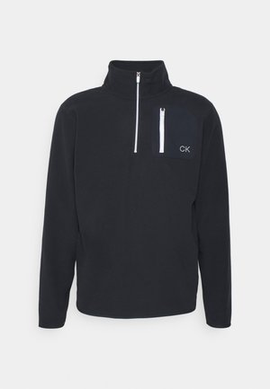 Calvin Klein Golf PLANET HALF ZIP - Felpa in pile - navy