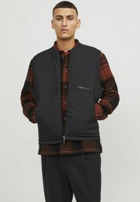 Jack & Jones - Strukirani kaput - black Minijatura 1