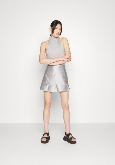 KOCHÉ SKIRT - Φούστα σε γραμμή Α - silver