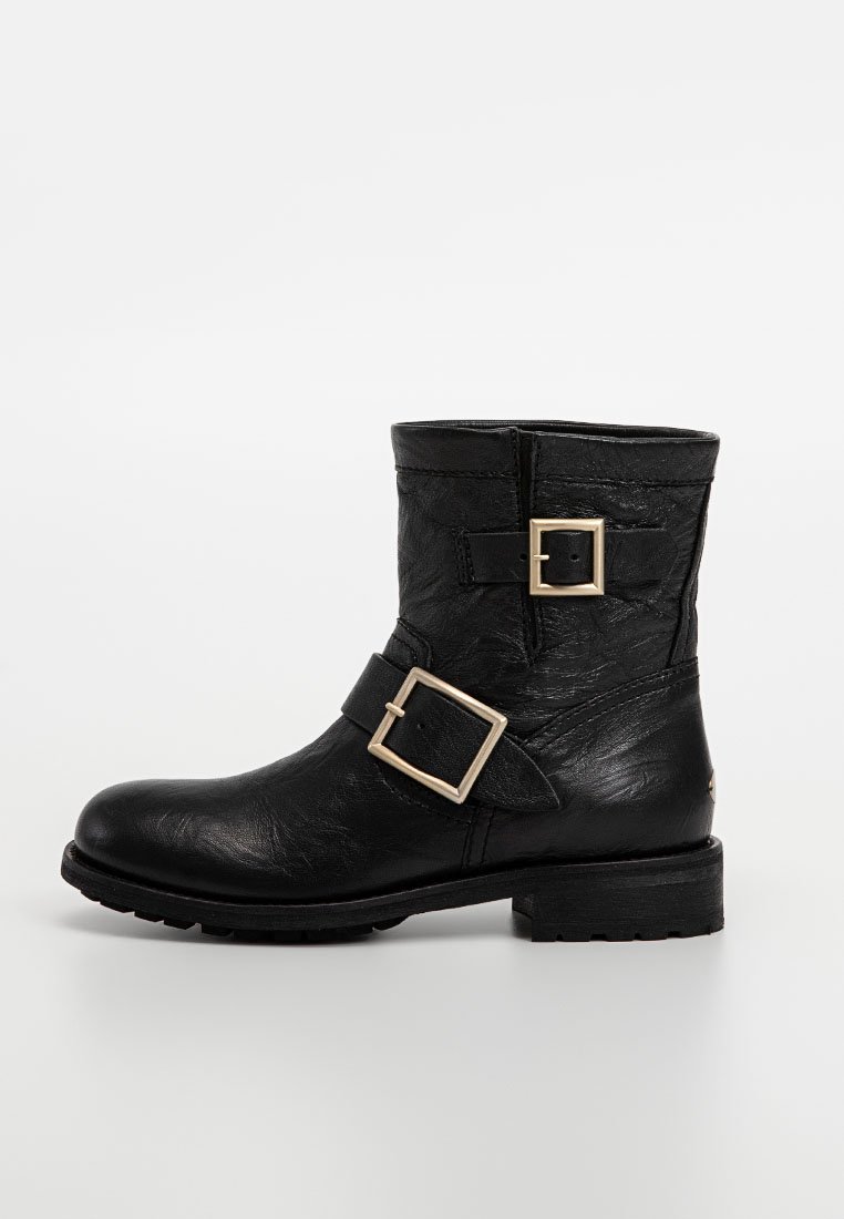 Jimmy Choo Cowboy-/Bikerlaarsjes zwart