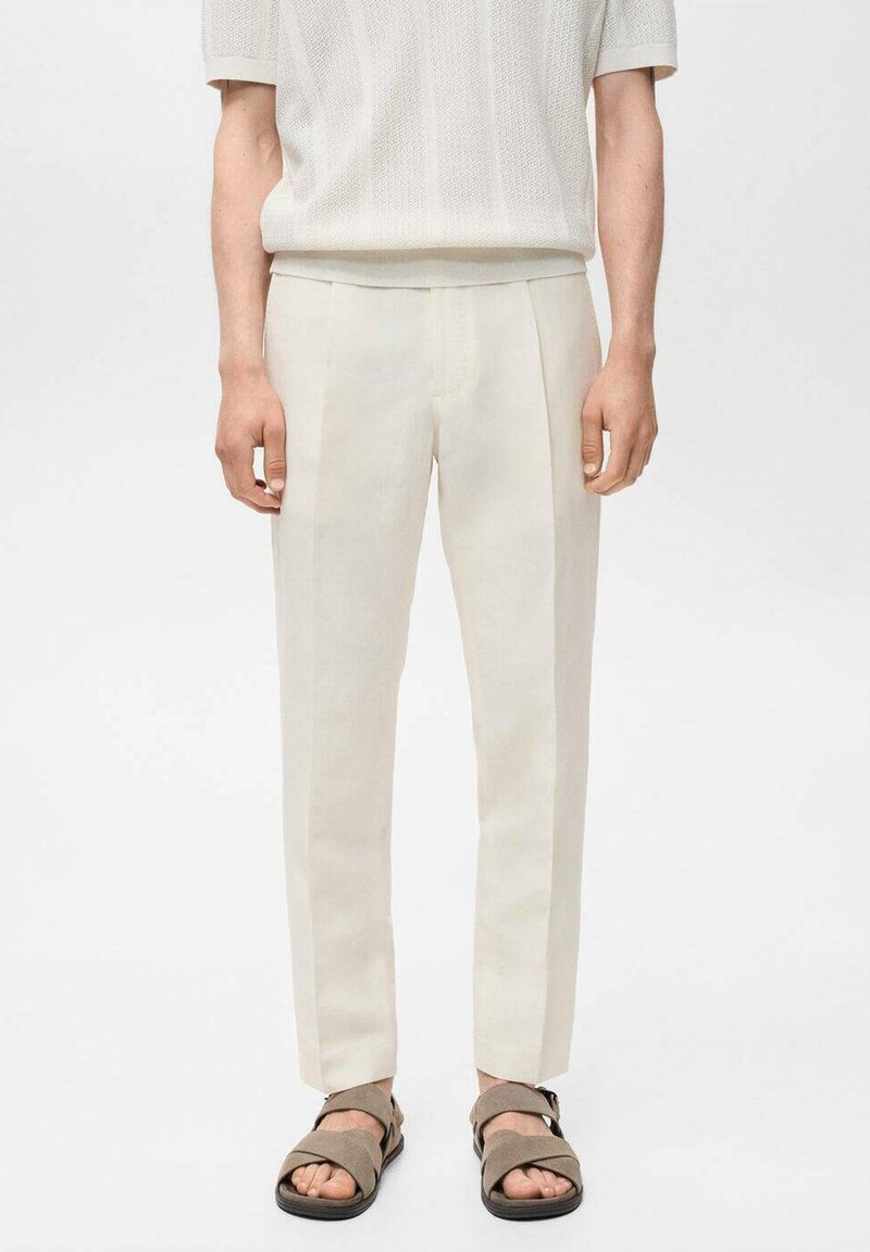 Mango - Trousers - off white, Enlarge