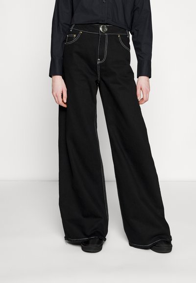 Mother of Pearl LONG WIDE LEGGED - Jean flare - black