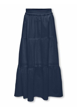 ONLY GIRLS KOGMALENE LONG SKIRT WVN - Maxisukňa - navy blazer