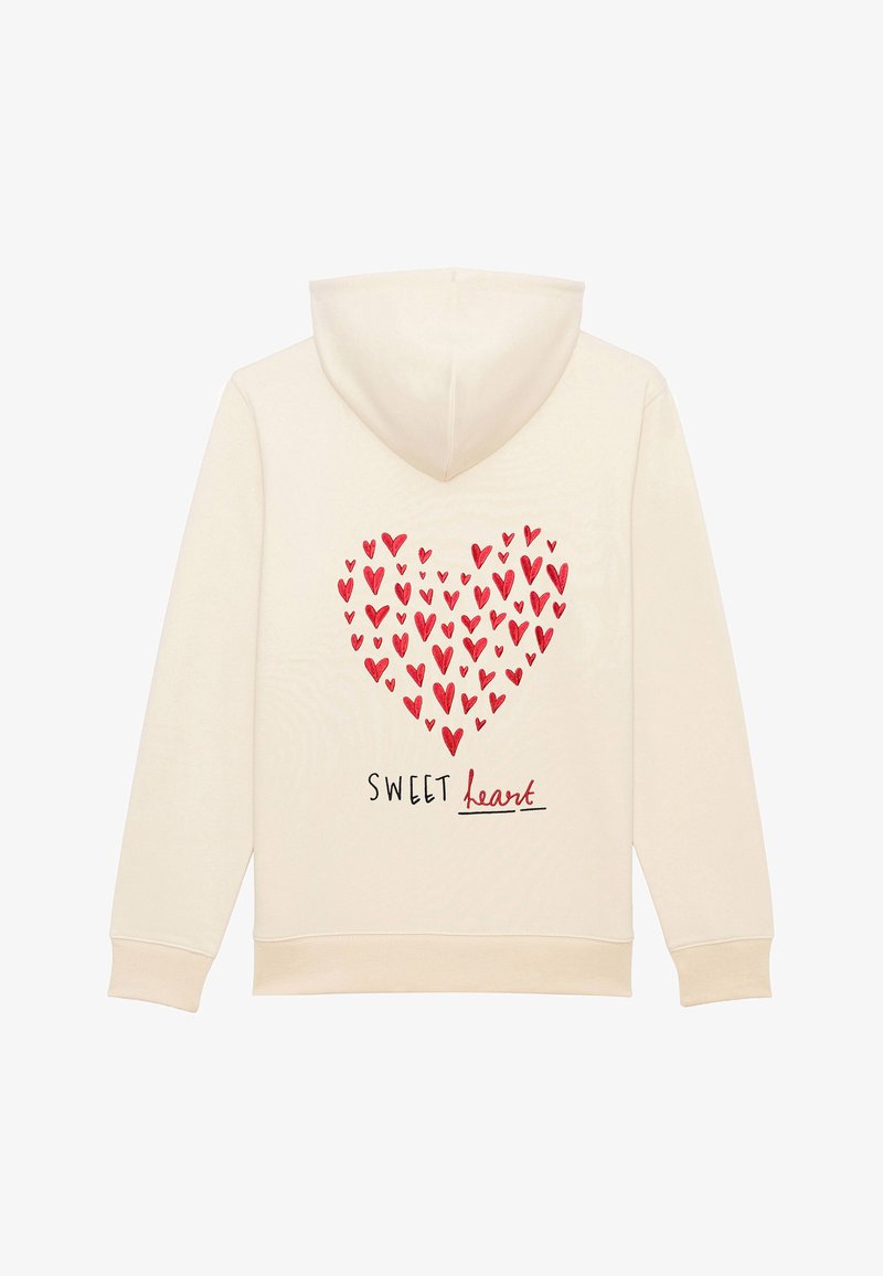 Mira Paris SWEET BACK EMBROIDERY UNISEX - Hoodie - offwhite