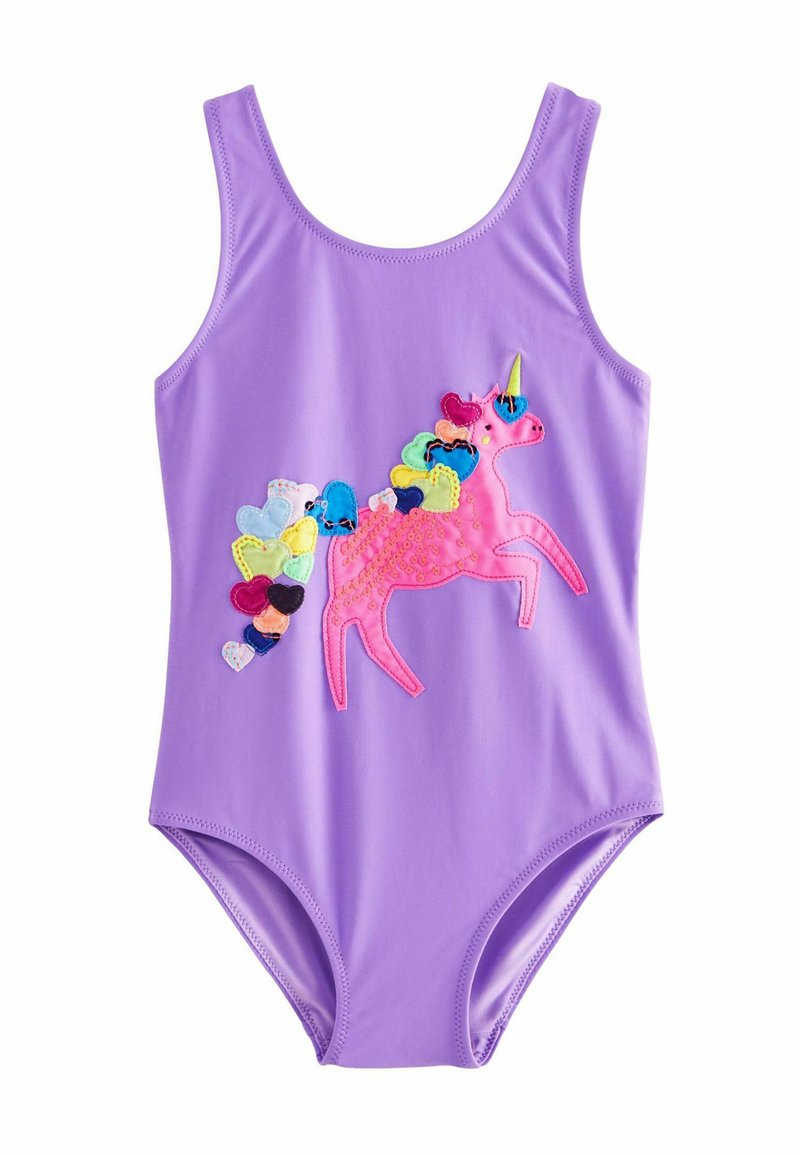 Next REGULAR FIT - Fürdőruha - purple unicorn appliqué