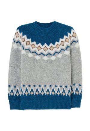 Strickpullover - grey blue