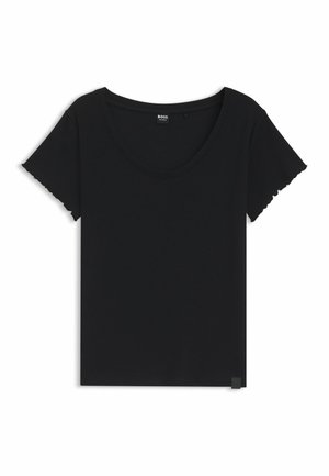 BOSS, BOSS COSY WAFFLE_T-SHIRT - Pyjama top - black one