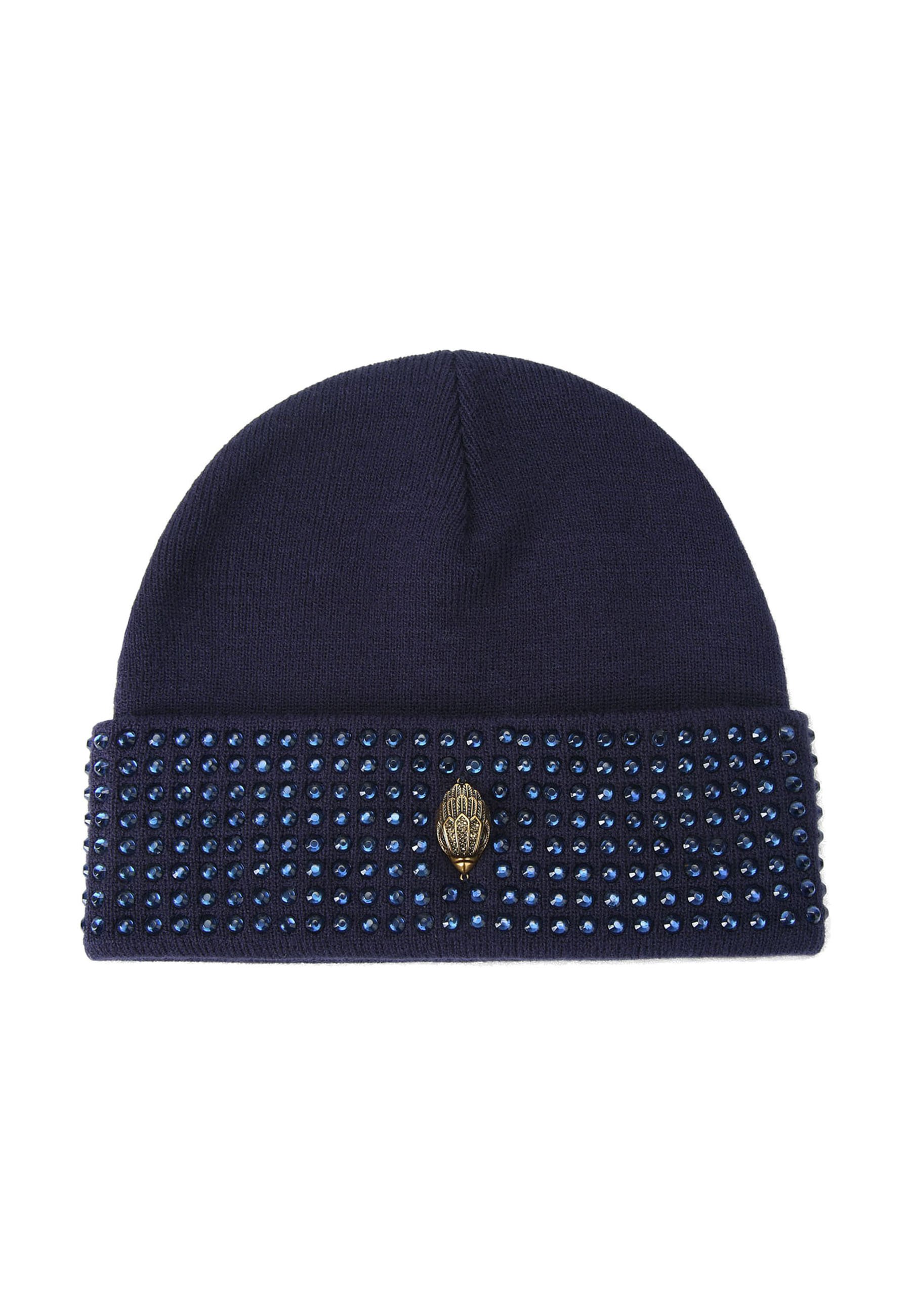 Kurt Geiger London CRYSTAL CUFF - Beanie - navy/dark blue  display picture 2