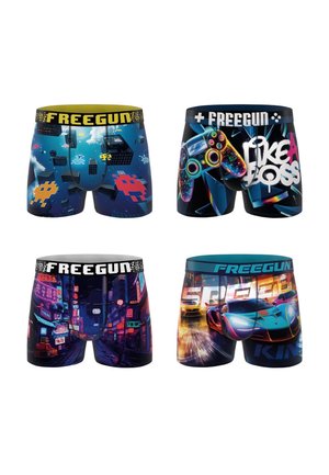 Freegun, 4 PACK PRINTED - Boxers - bleu