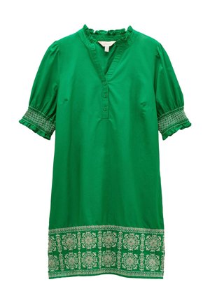 Joules, REGULAR FIT - LAYLA SHORT SLEEVED BRODERIE TRIM DRESS . - Vapaa-ajan mekko - green