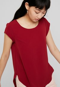 ONLY S/S SOLID NOOS PTM - T-shirt básica - merlot