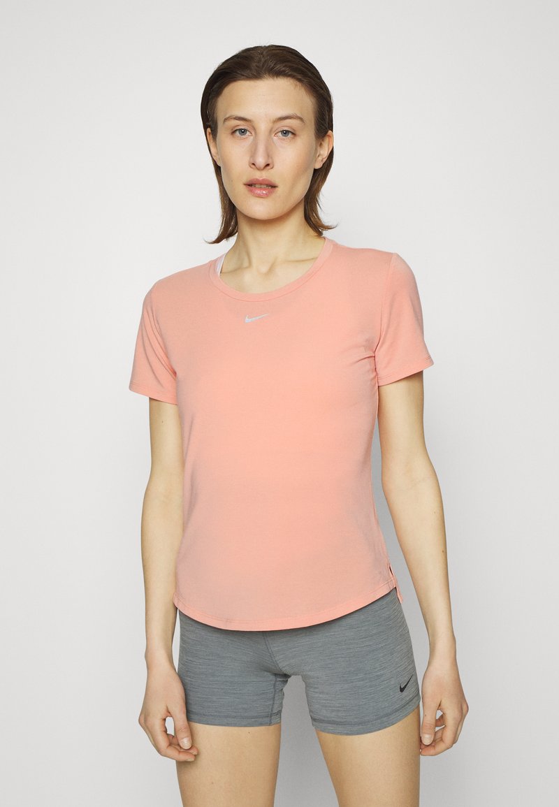 Nike Performance ONE LUXE - T-shirt desportiva - light madder root/silver