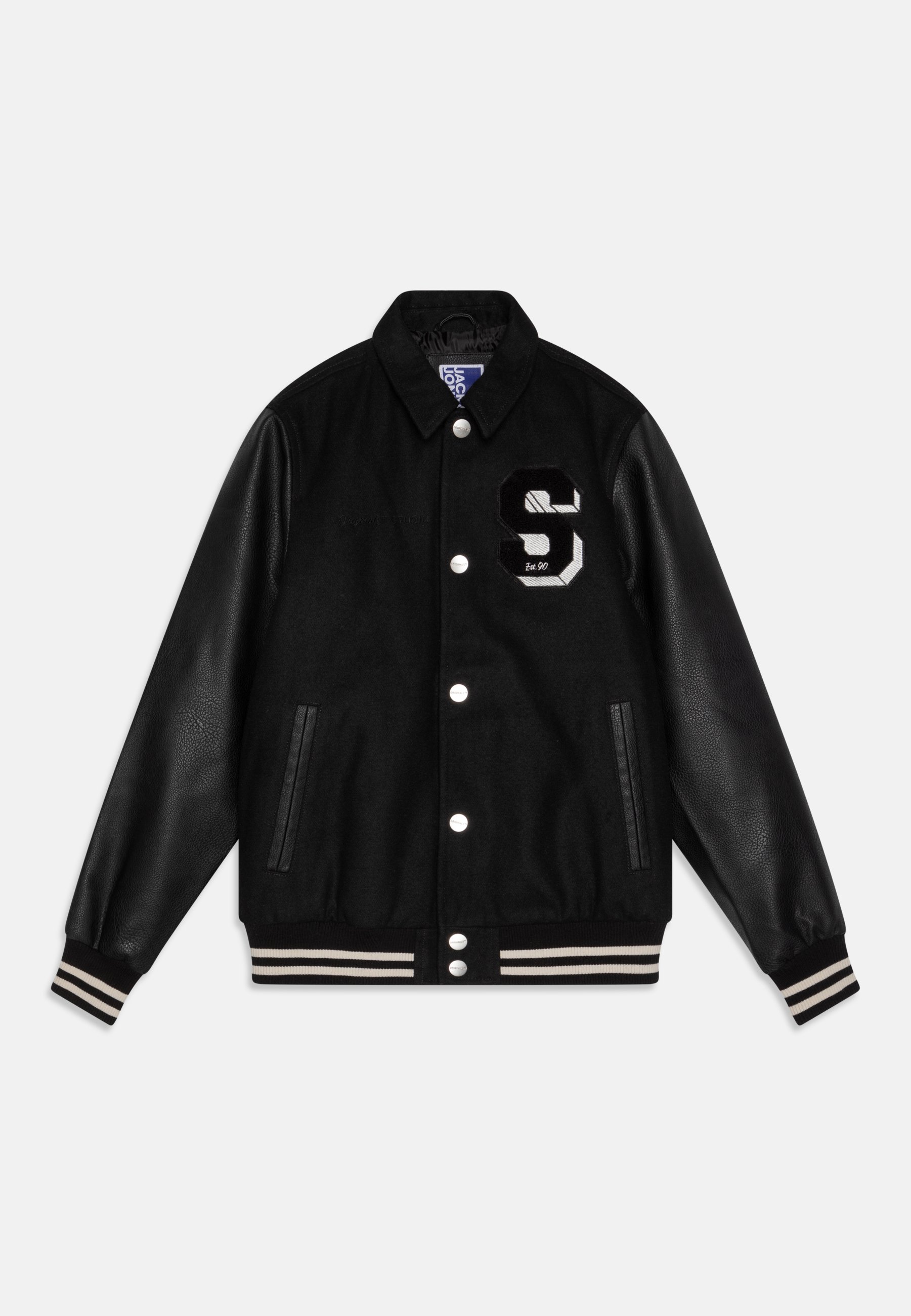 Jack Jones Junior JORCARTER VARSITY JNR Bomber Jacket black