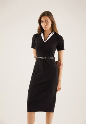 Anna Field Robe fourreau - black/white