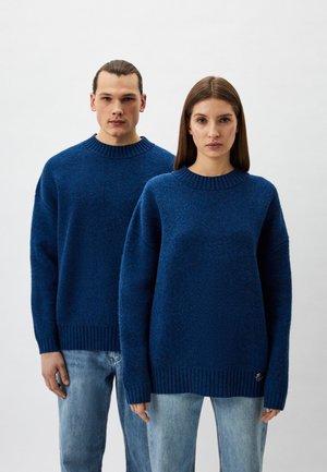 OVERSIZED - Strickpullover - blue