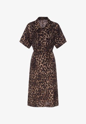 faina, Skjortekjole - leopard print brown