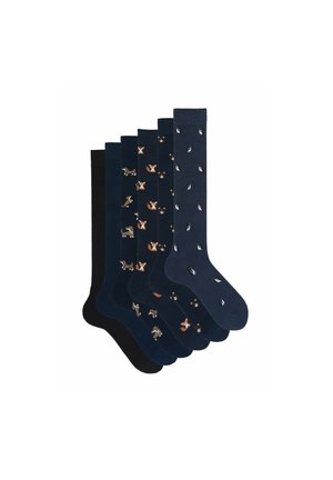 6 PACK FANCY GIFT BOX - Knee high socks - assortment animals