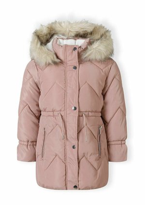 MINOTI QUILTED FUR FAUX HOODED - Veste d'hiver - pink