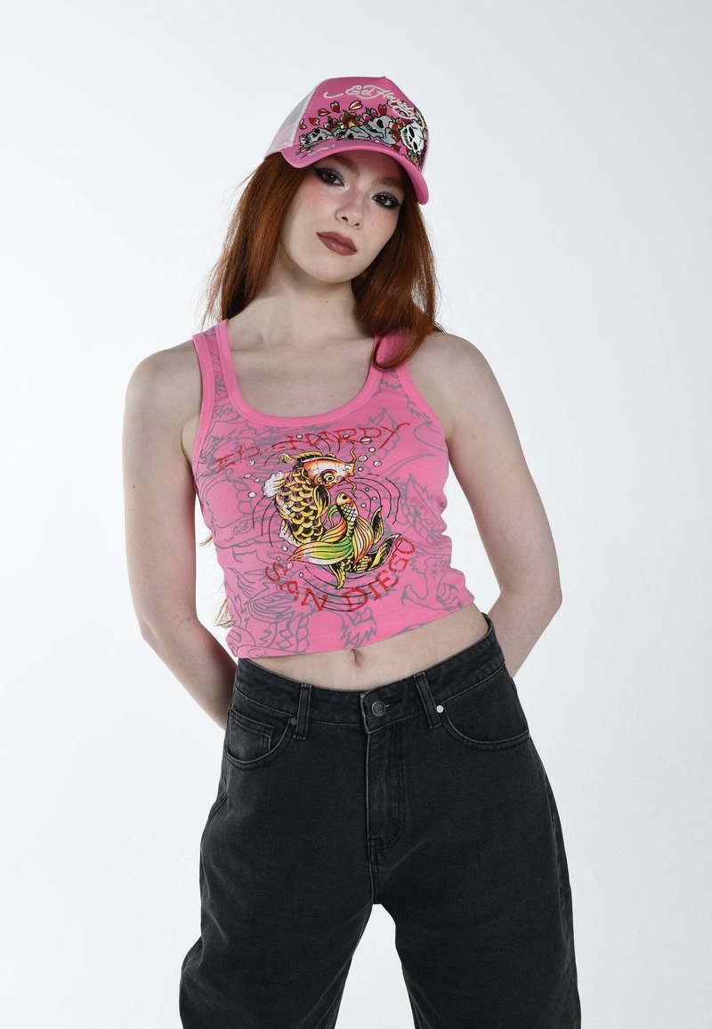 Ed Hardy - SAN-DIEGO-KOI  - Top - pink, Zvětšit