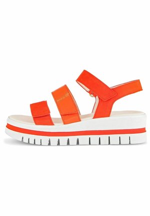 Sandalen met sleehak - pumpkin