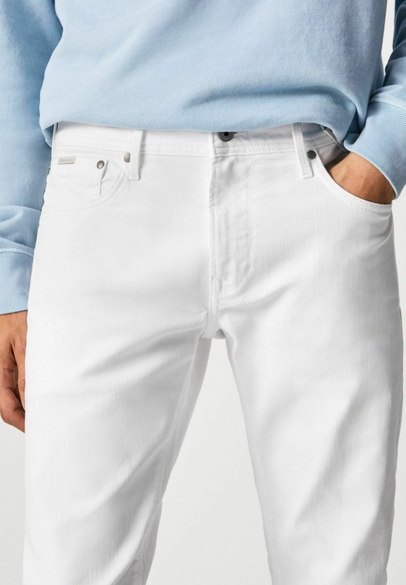 Herren Skinny Fit | Pepe Jeans STANLEY Jeans Straight Leg white/blue denim - WS42449 Herren Skinny Fit | Pepe Jeans STANLEY Jeans Straight Leg white/blue denim - WS42449