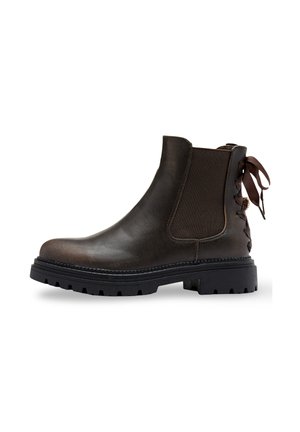 Bottines à plateau - marron