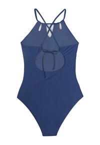 Cupshe HALTER NECK CUTOUT SWIMSUIT - Badeanzug - yale blau