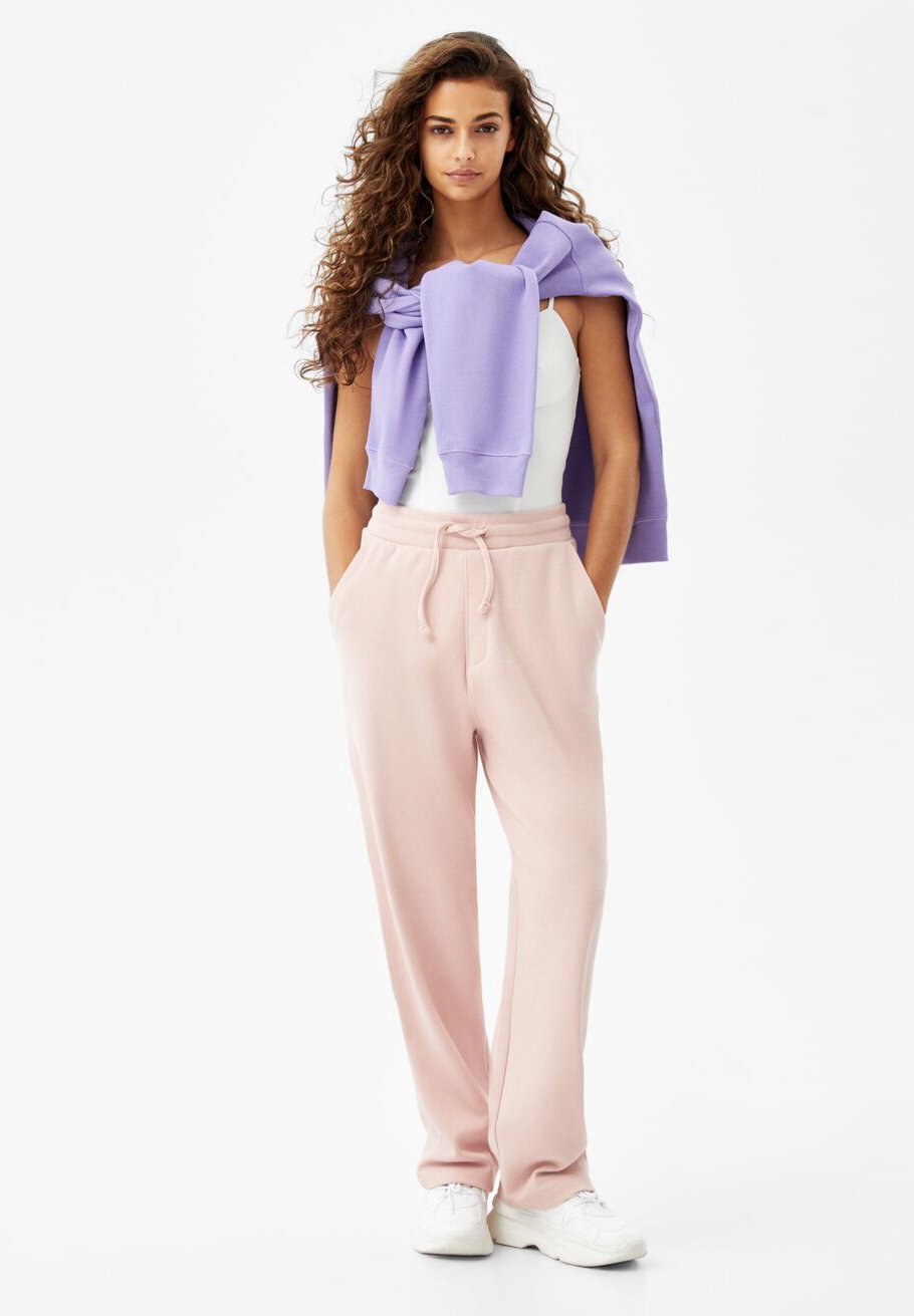 Bershka Trainingsbroek - pink/donkerroze - Zalando.nl
