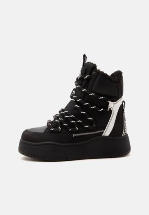 Buffalo, ARIYA LACE UP HI - Зимни ботуши - black