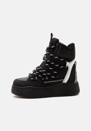 Buffalo, ARIYA LACE UP HI - Bottes de neige - black
