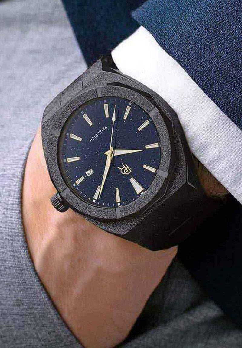 Rech Wact PAUL RICH Watch - frosted star dust black/black - Zalando