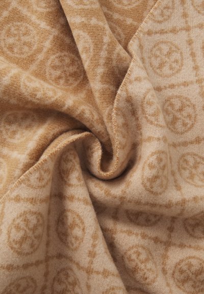 Tory Burch MONOGRAM OBLONG SCARF - Sál - camel