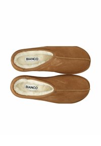 Bianco BIASNOWMAN - Pantofole - cognac