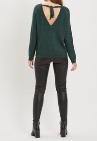 VILA Stickad tröja - green