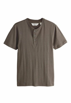 REGULAR FIT - TEXTURED - Lihtne T-särk - neutral
