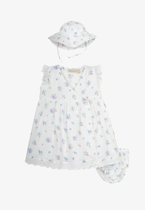 JoJo Maman Bébé 2-PIECE FLORAL CHEESE SET REGULAR FIT - Denní šaty - cream