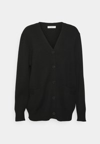 pure cashmere OVERSIZED CARDIGAN Strickjacke black/schwarz
