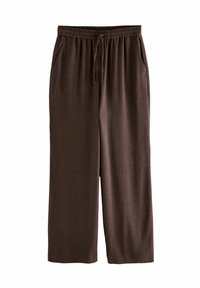 Next CRINKLE TEXTURED WIDE LEG  - Bukser - brown