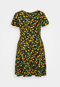 Even&Odd Curvy Vestido de malha - black/multi-coloured