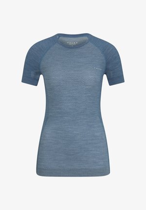 FALKE Wool-Tech Light warm and cold temperatures - T-Shirt print - capitain