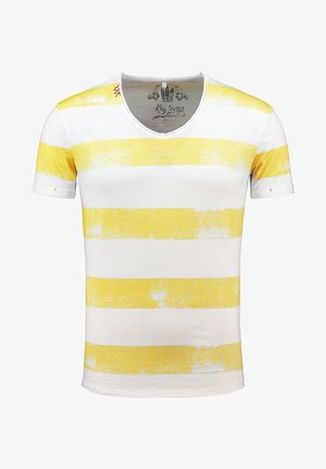 Print T-shirt - offwhiteyellow