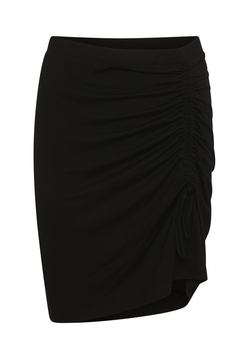 Kaffe Kokerrok gemêleerd zwart