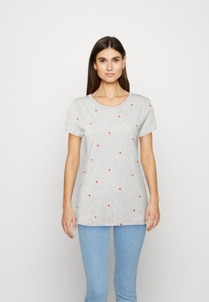 FAV CREW - Print T-shirt - grey scattered