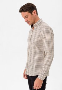 Felix Hardy PLAID REGULAR FIT - Camisa - beige