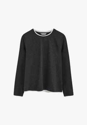 Polo Club, T-SHIRT WOMAN EMMA LONG SLEEVE REGULAR FIT - T-shirt à manches longues - dark gray vigore