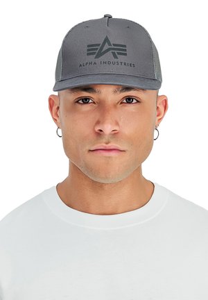 Alpha Industries, BASIC TRUCKER - Cap - vitage grey/black