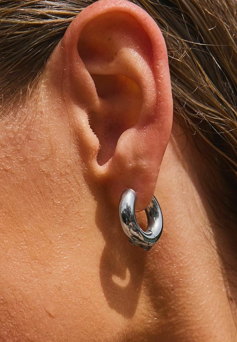 Next WATERPROOF CHUBBY HOOP - REGULAR FIT - Náušnice - silver tone