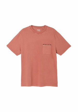 FatFace, REGULAR FIT - EMBROIDERED POCKET  - T-shirts print - terracotta