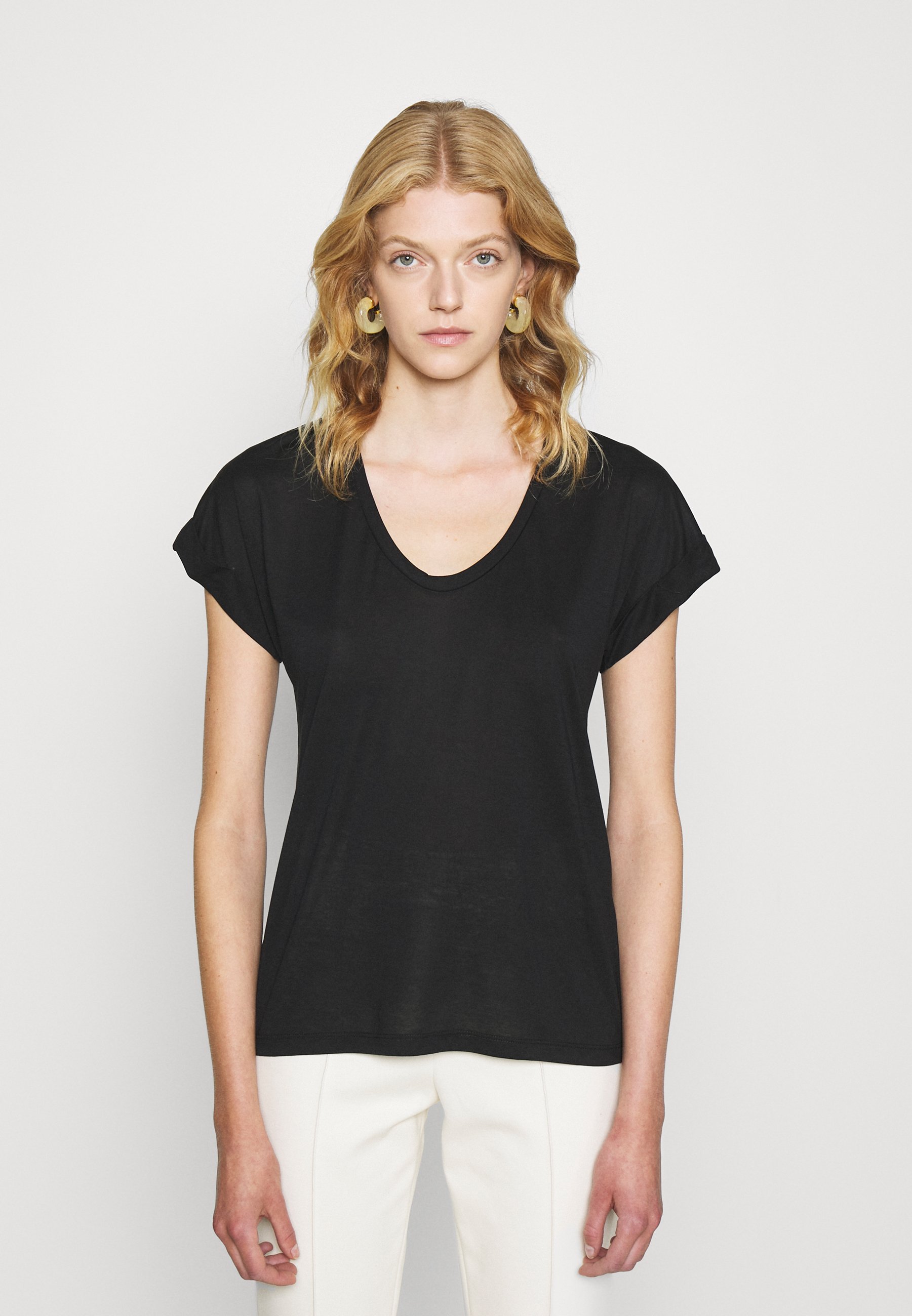 Soft v neck women's t shirts Clearance