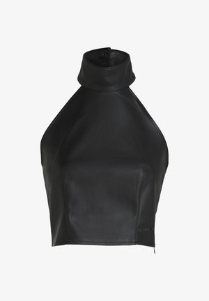 Karl Lagerfeld Jeans, HALTERNECK TOP - Haut - black